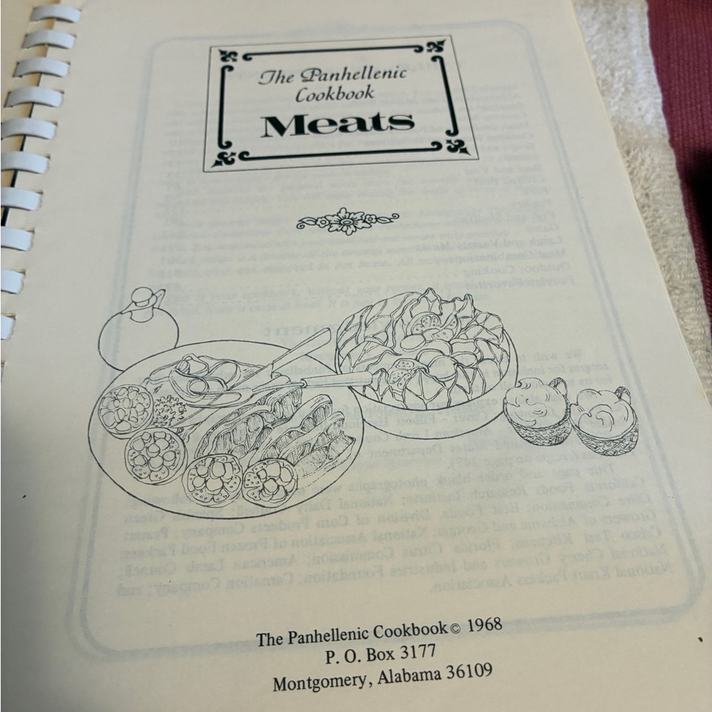 Vintage Panhellenic Cookbooks Lot of 3 Desserts Meats Casseroles Recipe 1969 - Picture 3 of 7